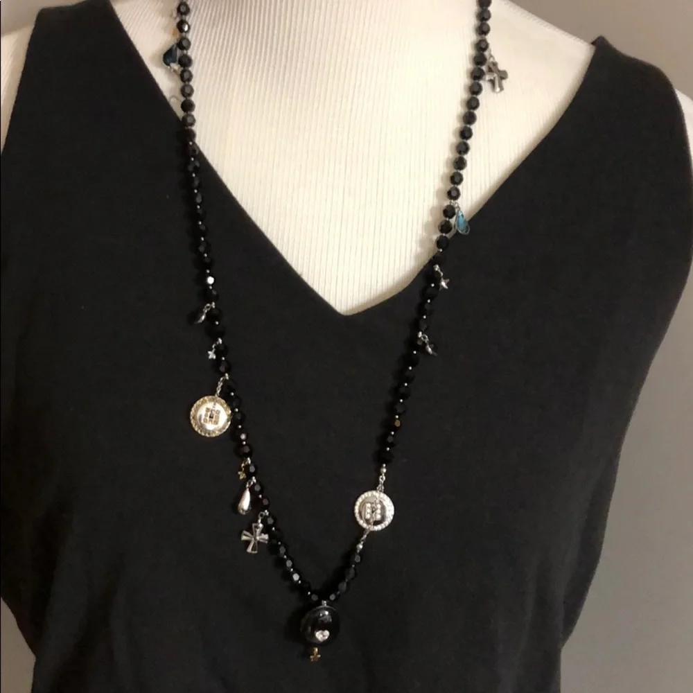 Swarovski magic long  necklace with locket